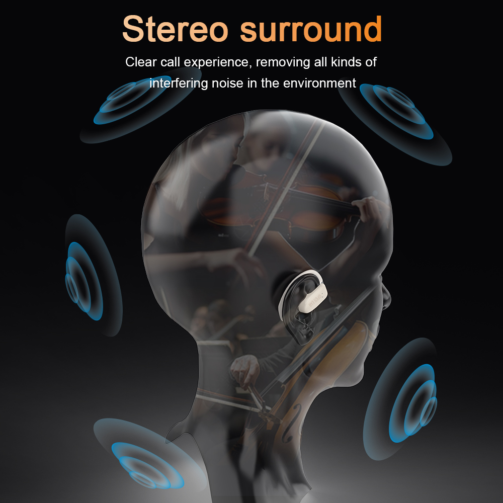 2024 nuevos auriculares inalámbricos deportivos OWS Bluetooth con micrófono