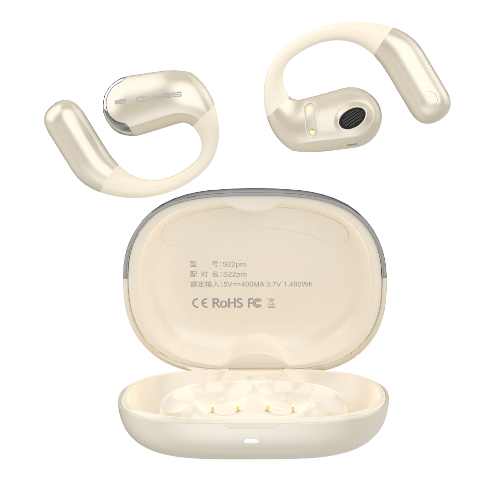 Auriculares inalámbricos Bluetooth del oído abierto del silicón del nuevo diseño OWS de S22pro