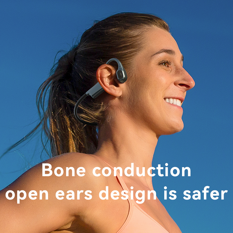 Nueva innovación Auriculares de oreja abierta Bluetooth Tarjeta de memoria inalámbrica 32G Auriculares de conducción ósea