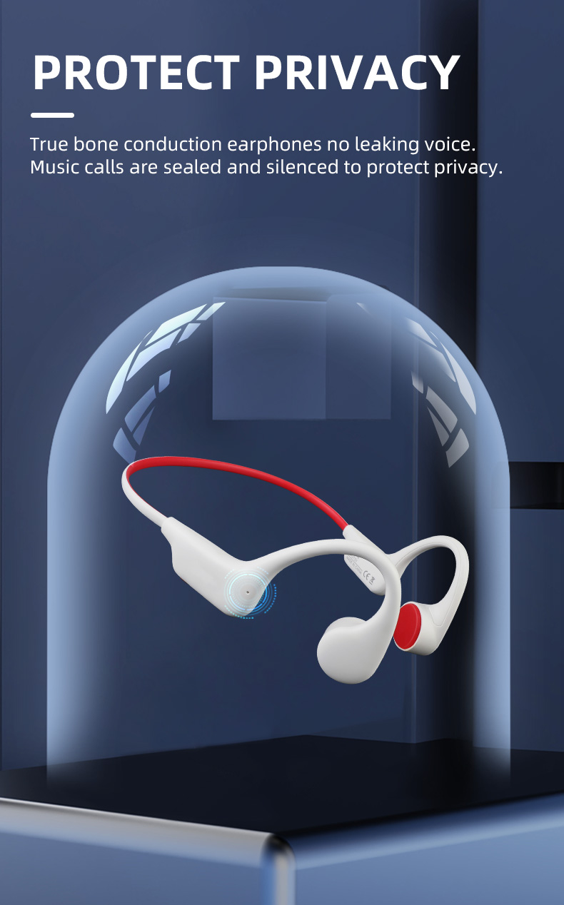 Auriculares Bluetooth de conducción ósea Soporte de fabricante chino Personalización de OEM y ODM