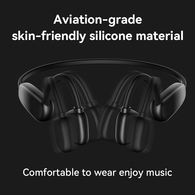 Los mejores auriculares Auriculares inalámbricos Bluetooth Business Ear Clip Conducción ósea Wairless Auriculares LED Altavoz Carga rápida OEM 